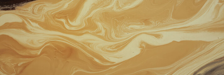 Poster - Dark beige paper texture with swirling knot-like patterns and rough surface detail
