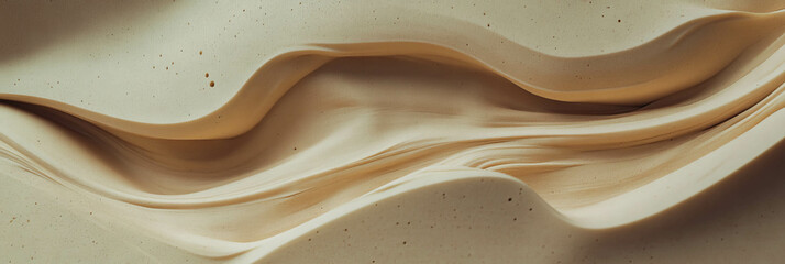 Poster - Dark beige paper texture with swirling knot-like patterns and rough surface details