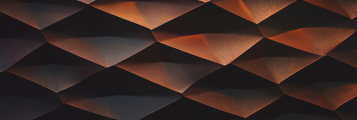 Aufkleber - Dark brown cone wafer texture with diamond grid pattern creates an eye-catching surface