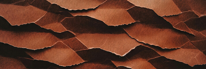 Poster - Dark brown paper featuring a coarse crisscross pattern and uneven texture creates visual depth