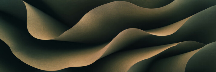 Poster - Coarse spiral pattern on dark brown paper with uneven texture creates visual interest