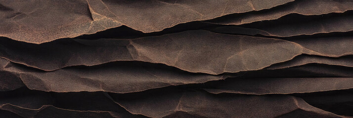 Poster - Dark brown textured paper featuring horizontal fibers and a rough finish for artistic use