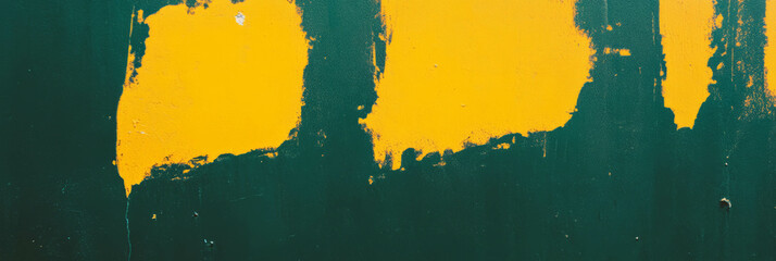 Poster - Texture of a dark yellow wall shows heavy grunge and deep shadows, reflecting urban wear