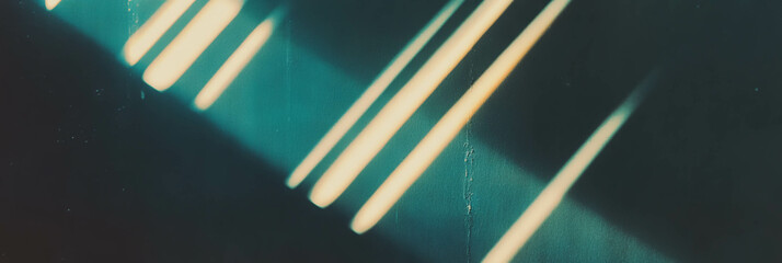 Aufkleber - Dusty film texture revealing scratches and shadows in a nostalgic setting