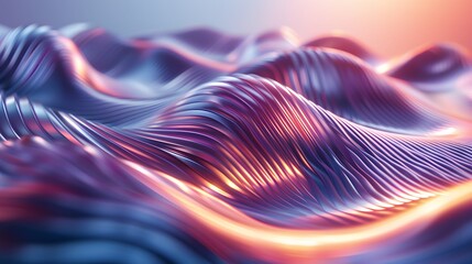 Poster - a close up of a wave pattern in a colorful background