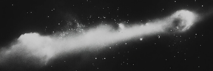 Aufkleber - Dusty film texture revealing varied particles and coarse grain against even lighting backdrop