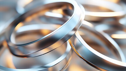 Poster - a close up of a pile of rings on a table