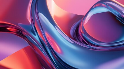 Leinwandbilder - a close up of a colorful abstract background with a wavy design