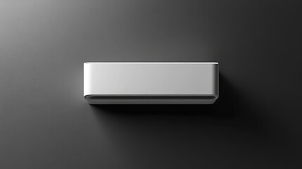 Poster - A sleek, modern air conditioner with surrounding space to the side for customization or advertising.