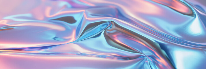 Aufkleber - Glossy plastic texture with chrome accents and subtle gradients showcasing vibrant reflections