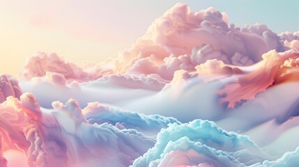 Poster - a colorful cloud formation in the sky with a blue sky