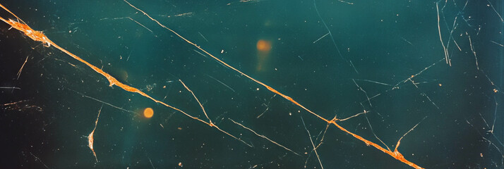 Aufkleber - Textured background of heavily scratched film with uneven grain patterns
