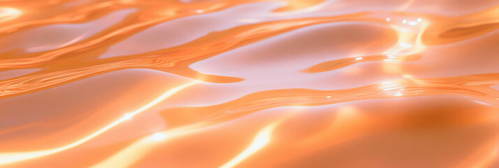 Poster - Pure and elegant texture of a transparent gel with high surface tension in a clean aesthetic setting