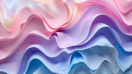 Fototapete - a close up of a colorful wavy fabric with a pattern