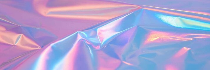Aufkleber - Texture of holographic foil adorned with colorful, abstract patterns and reflections