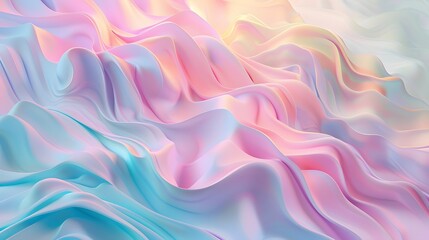 Fototapete - a close up of a very colorful fabric that is wavy