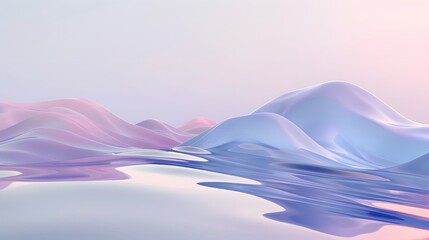 Poster - a very abstract image of a very colorful landscape