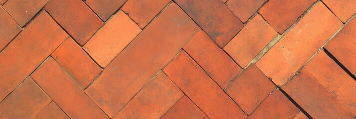 Poster - Warm brown interlocking rectangular pattern showcasing a textured surface