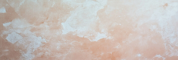 Poster - Subtle textures of a light beige brown wall showcasing grunge patterns and shadows