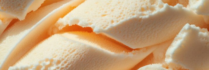 Aufkleber - Light beige cone wafer texture showcasing large debossed rectangles and coarse surface details