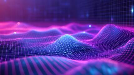 Fototapete - an abstract image of waves and waves in the dark
