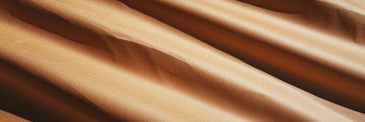 Aufkleber - Textured surface of light brown paper with vertical fibers and subtle folds