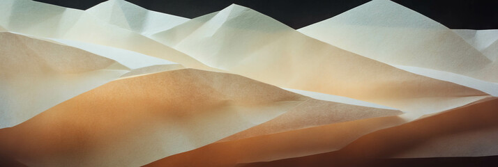 Poster - Texture of light brown paper featuring subtle geometric patterns and fine detailing