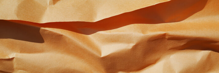 Poster - Light brown paper texture showcasing tightly packed vertical fibers with a smooth surface