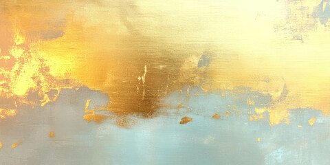 Poster - Soft grunge texture of light gold pastel wall with subtle markings and patterns