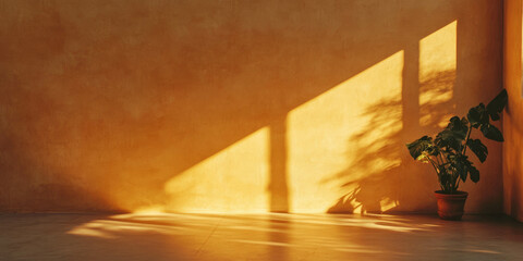 Aufkleber - Light gold wall texture with subtle grunge patterns and soft lighting creates a warm ambiance