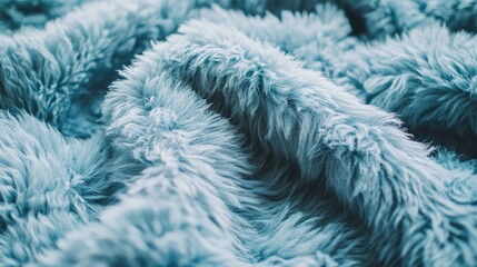 Poster - Close-up of a fluffy blanket with room to add a logo or message in the background.