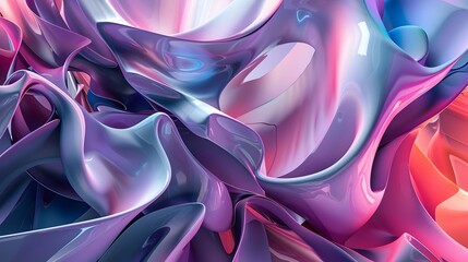 Fototapete - a close up of a colorful abstract painting of a swirl