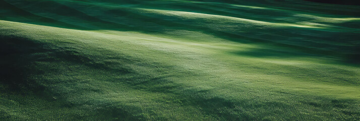 Poster - Light green fairway with subtle undulations under even lighting