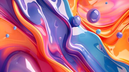 Fototapete - a colorful abstract painting with a lot of different colors