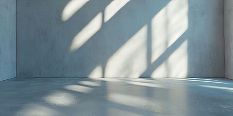 Poster - Light silver wall texture with subtle grunge patterns and soft lighting in a minimalistic space