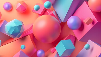 Fototapete - a colorful abstract background with a variety of shapes and colors