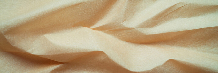 Poster - Texture of light tan paper showcasing interwoven fibers and smooth finish in a natural setting