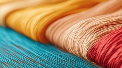 Poster - Pulp Fiber Concept, Vibrant Mix of Pulp and Fibers on Drying Screen for Creative and Artistic Projects