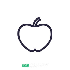 Poster - Simple Line Icon Of A Fruit With Clean Outline And Minimalist Design