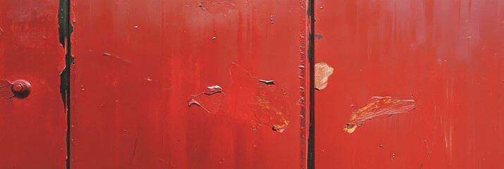 Poster - Texture of a mahogany brown wall with stained wood and rough surfaces showcasing unique character