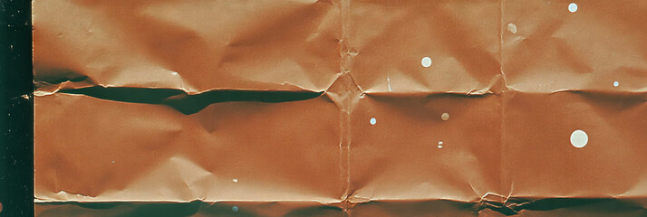 Poster - Texture of medium brown paper with circular spots and varied texture in natural lighting