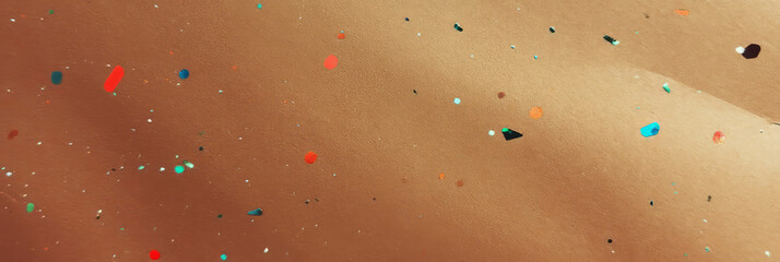 Poster - Enjoying the unique beauty of textured medium brown paper with colorful flecks