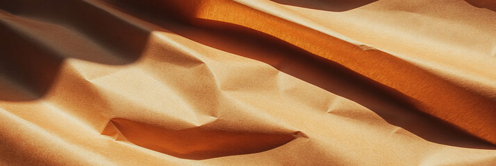Poster - Unique texture of medium brown paper with subtle angled grain and smooth surface captured