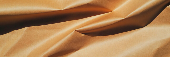Aufkleber - Medium brown paper texture with smooth surface and subtle curved grain patterns