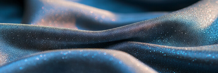 Aufkleber - Texture of microfiber stretch nylon with brushed nickel and rough pumice in rich blue tones