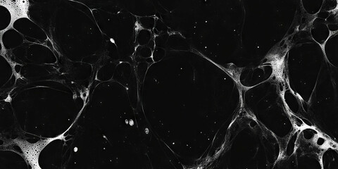 Aufkleber - Mottled black and white texture features fine spots and subtle contrasts against a dark background