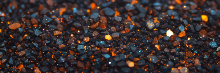 Poster - Mottled brown and black texture with concentrated fine particles for creative projects