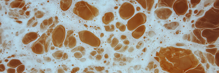 Poster - Mottled brown and white texture with fine irregular patterns throughout the surface