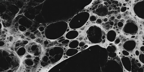 Poster - Captivating texture of mottled grayscale against a black background showcasing fine details