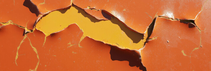 Aufkleber - Vivid mottled orange and yellow texture with sharp edges and bright highlights
